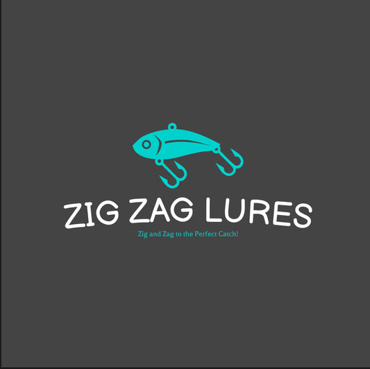 Zig zag lure sticker